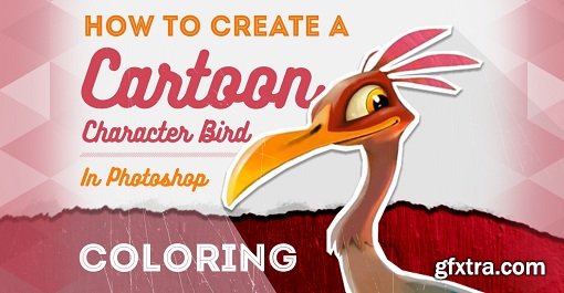 pencilkings How to Create a Cartoon Character Bird Pt 2 – Coloring