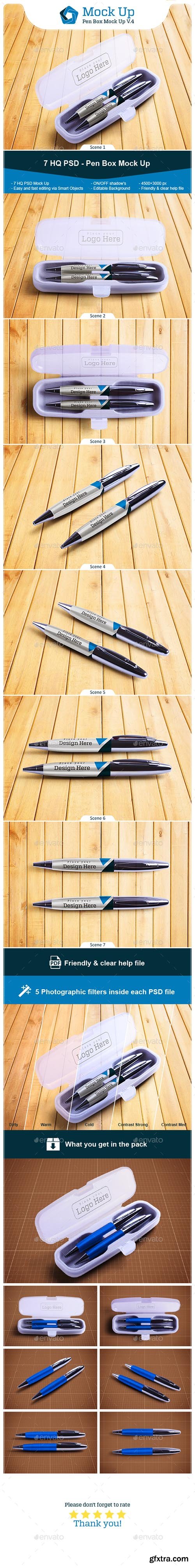 Graphicriver Pen Box Mock Up V.4 13127458