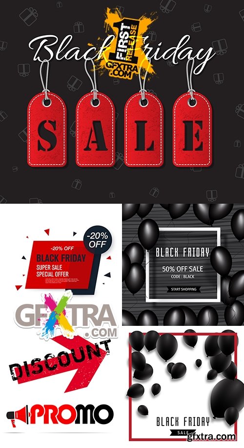 Black Friday sale special day retail design illustration