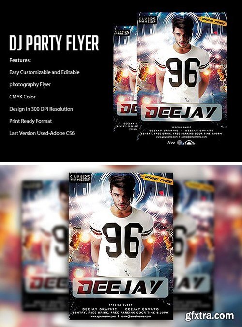 CM - Dj Party Flyer Template 1782036