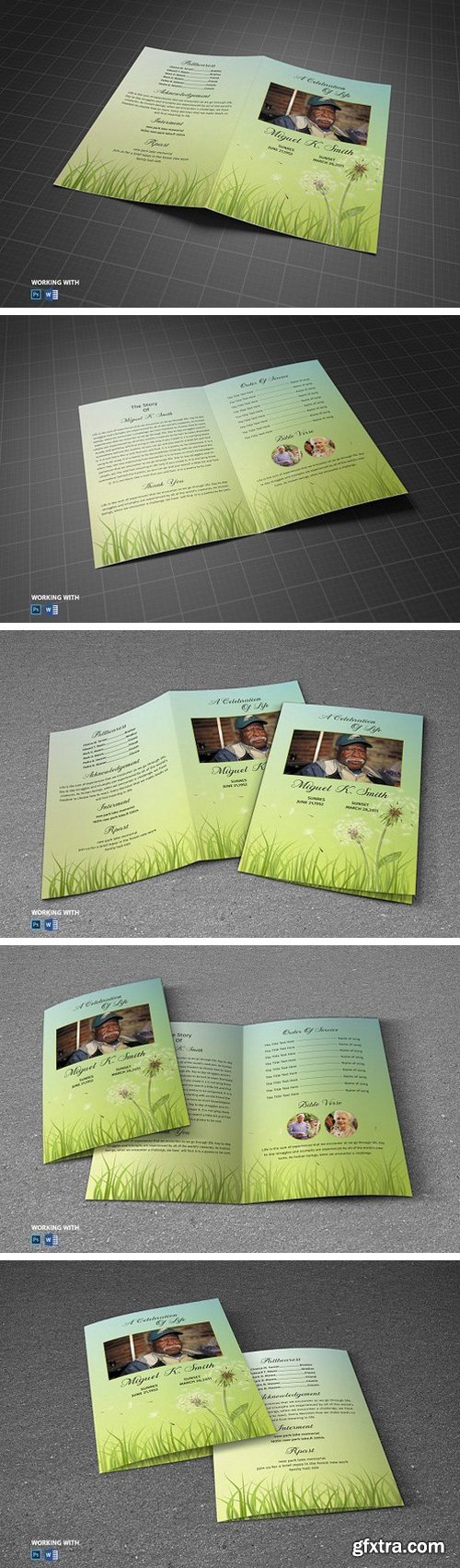 CM - Printable Funeral Program Template 1782031