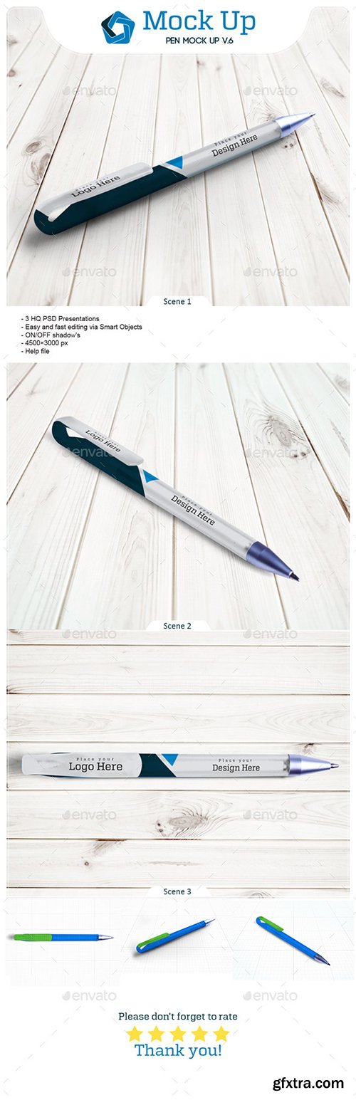 Graphicriver Pen Mock Up V.6 12442620