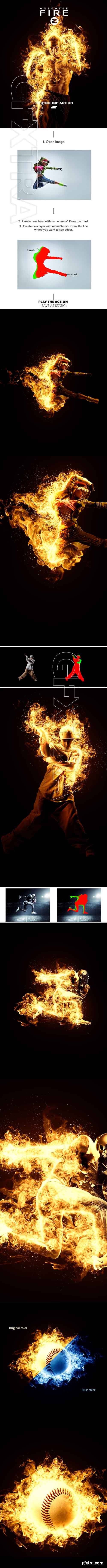 GraphicRiver - Gif Animated Fire 2 Photoshop Action 20541793