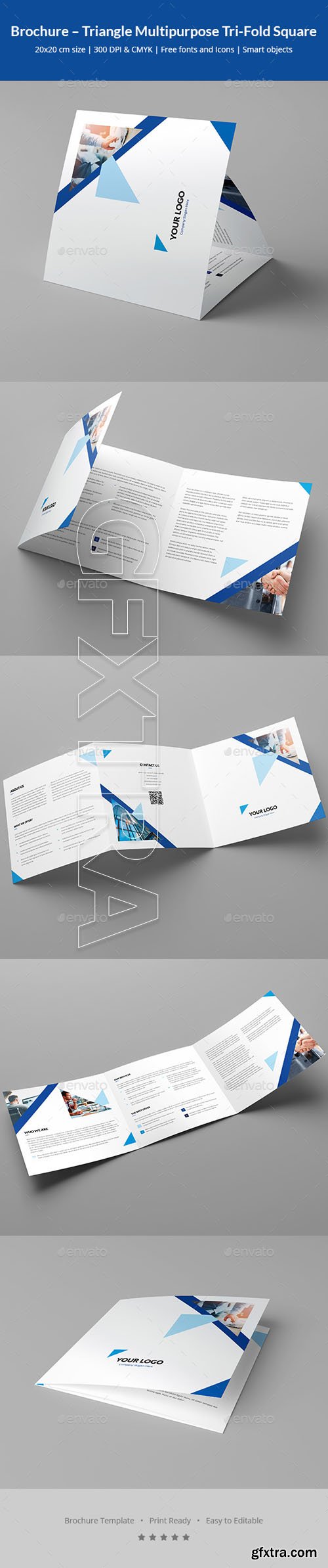 GraphicRiver - Brochure – Triangle Multipurpose Tri-Fold Square 20594108