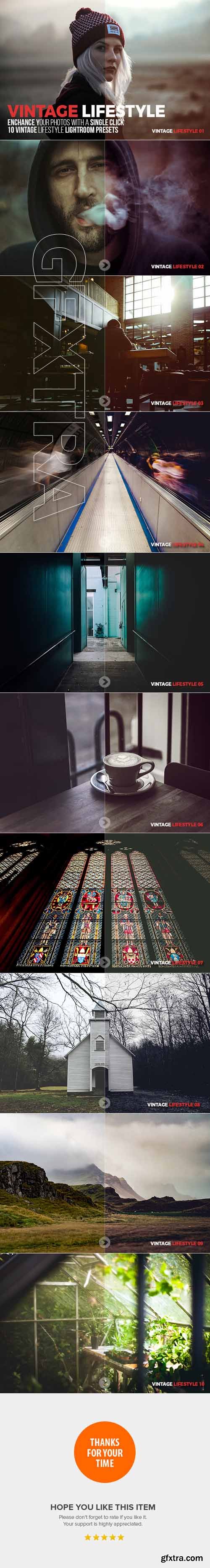 GraphicRiver - 10 Vintage Lifestyle Lightroom Presets 20599254