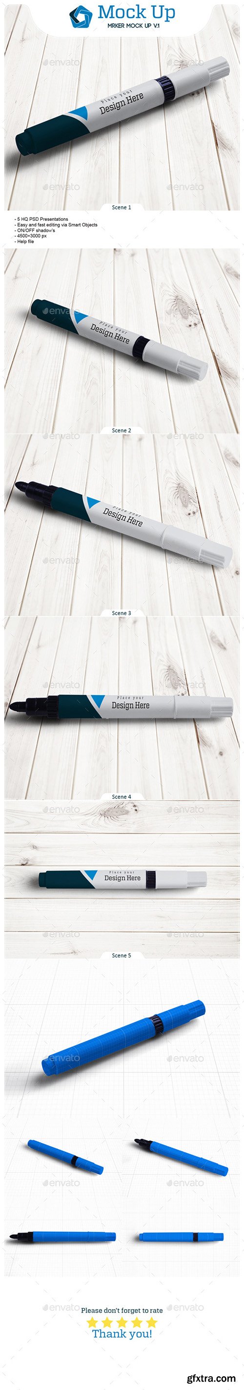 Graphicriver Marker Mock Up V.1 12937500