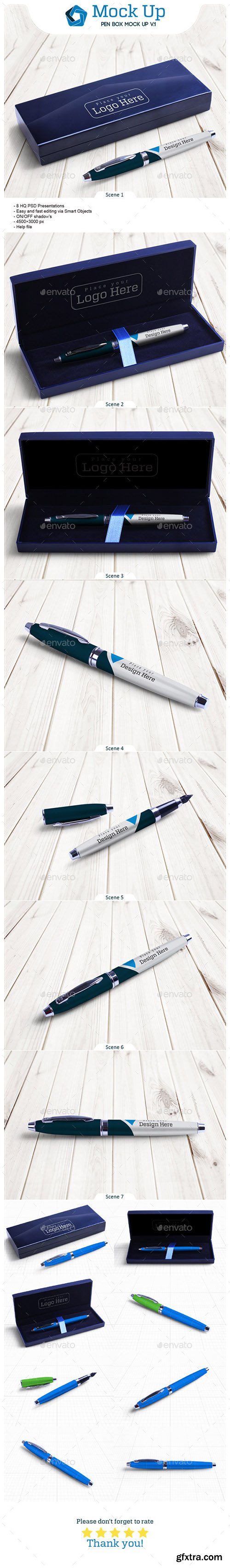 Graphicriver Pen Box Mock Up V.1 12492500