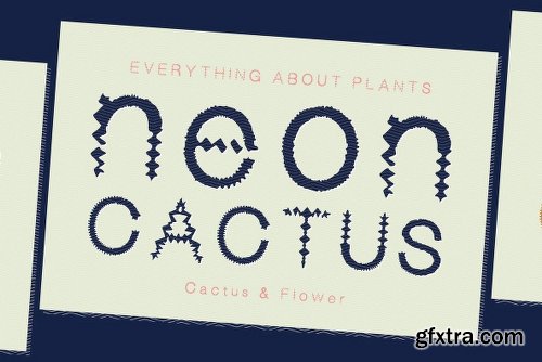 Neon Cactus Font