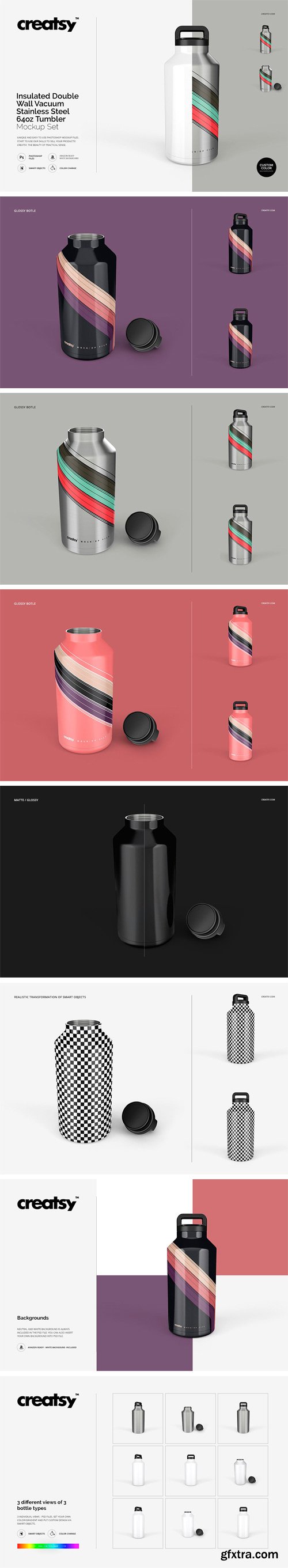 CM - Stainless Steel Tumbler 64oz Mockup 1779667