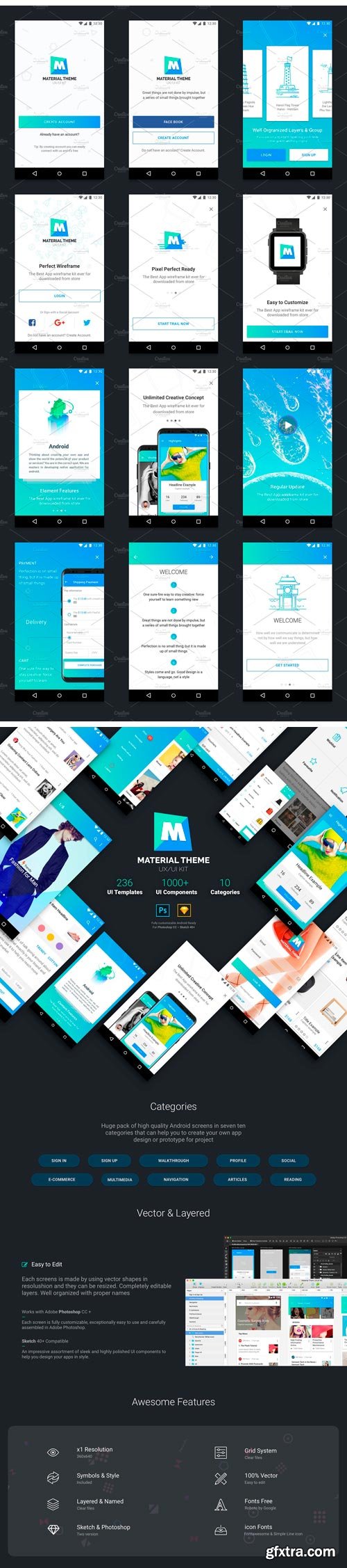 CM - Material Theme UX/UI Kit 1781595