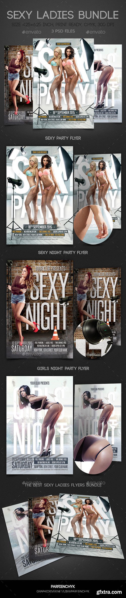 Graphicriver Sexy Ladies Flyers Bundle 9686797