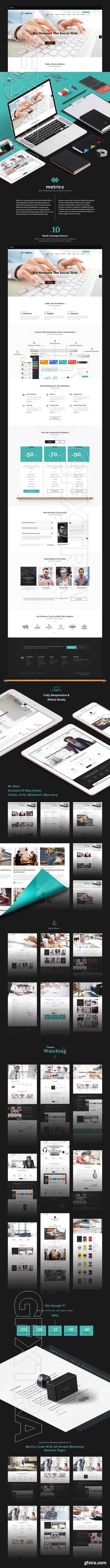 CreativeMarket - Metrics - SEO Marketing PSD Template 1803086