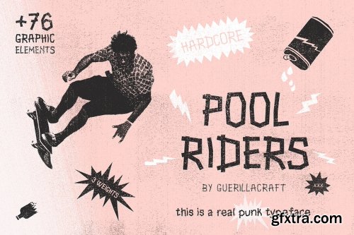 CreativeMarket Pool Riders + Graphic Elements 1819104