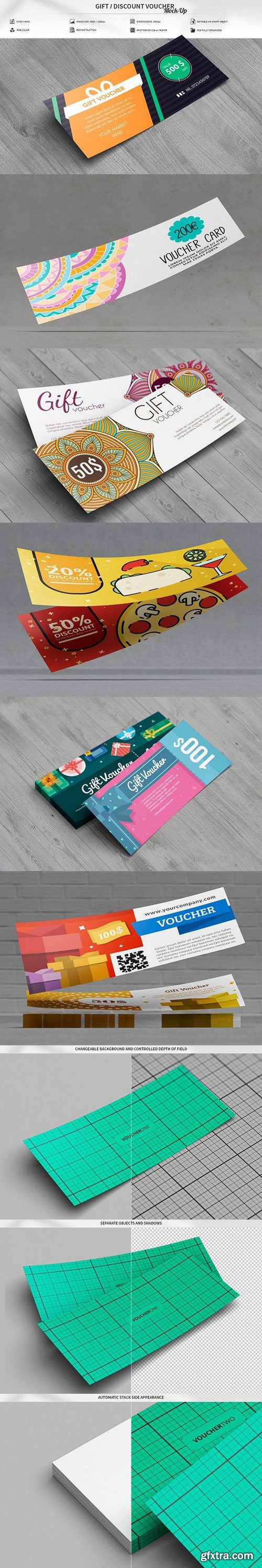 CM - Gift / Discount Voucher Mock-Up 1783800