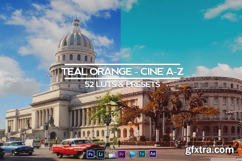 Riyazmn - TEAL AND ORANGE - PROFESSIONAL ALL IN ONE (RMN) 130 LUTS & PRESETS