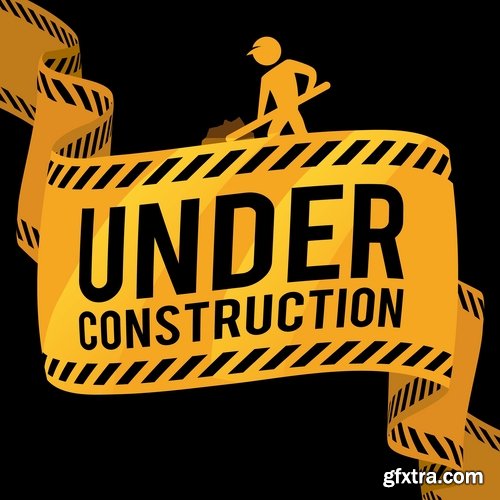 vector picture background is the construction of a builder working construction tools 25 EPS