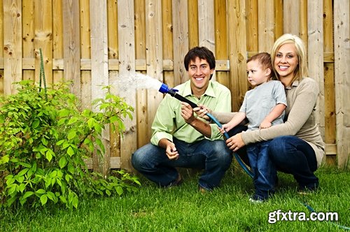 man watering a plant gardening sprout a germ 25 HQ Jpeg