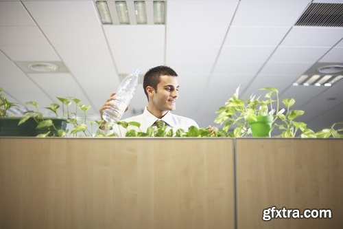 man watering a plant gardening sprout a germ 25 HQ Jpeg