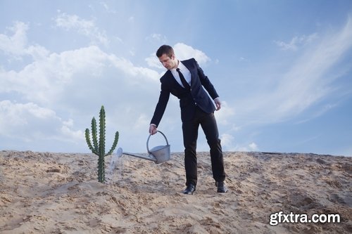 man watering a plant gardening sprout a germ 25 HQ Jpeg