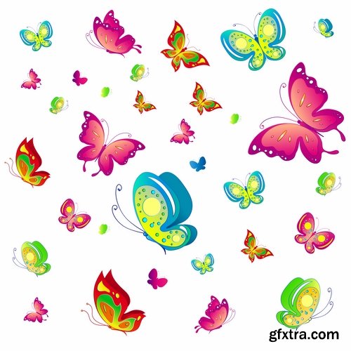 butterfly wing insect vector image 25 EPS