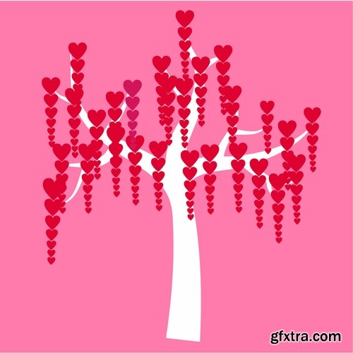 different vector image calligraphic tree a background design element 25 Eps