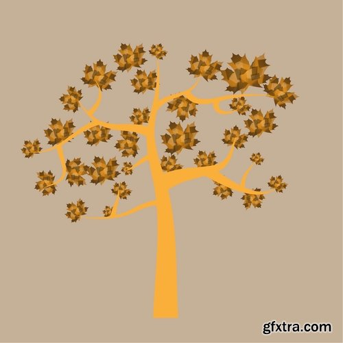 different vector image calligraphic tree a background design element 25 Eps