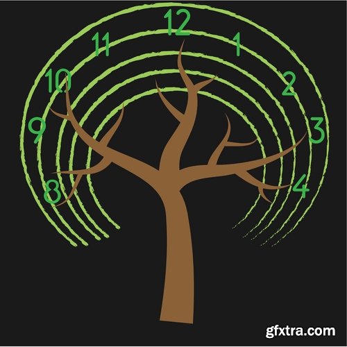 different vector image calligraphic tree a background design element 25 Eps