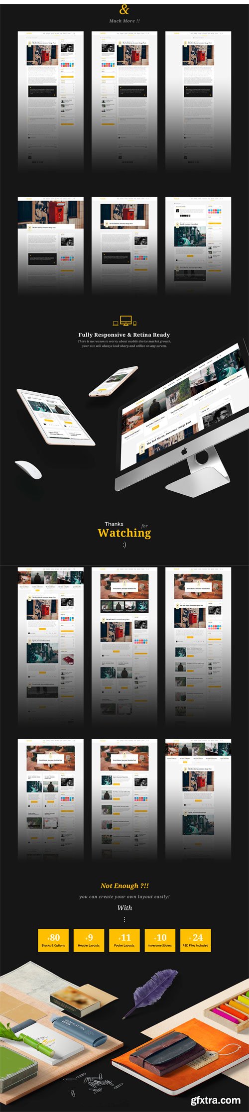 CM - Wellow - Blogging PSD Template 1792459