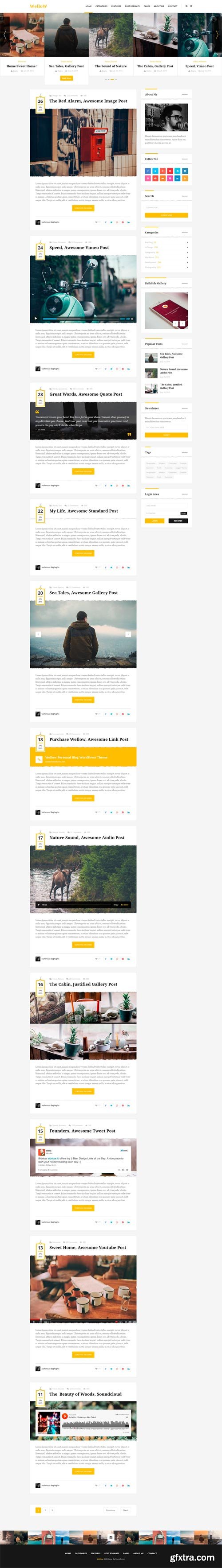 CM - Wellow - Blogging PSD Template 1792459