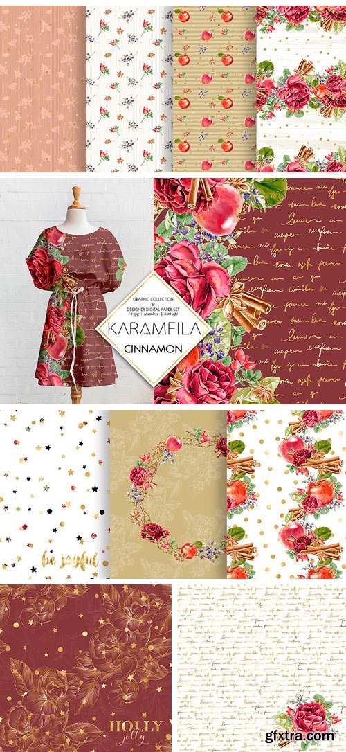 CM - Cinnamon and Apples Patterns 1792682