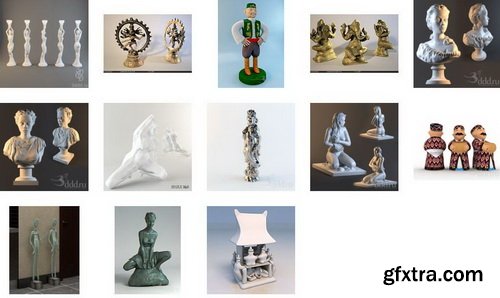 3DDD Pro models of sculptures