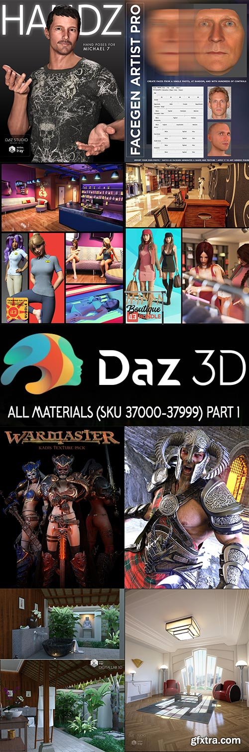 DAZ3D - All Materials - SKU 37000-37999 - Part 1