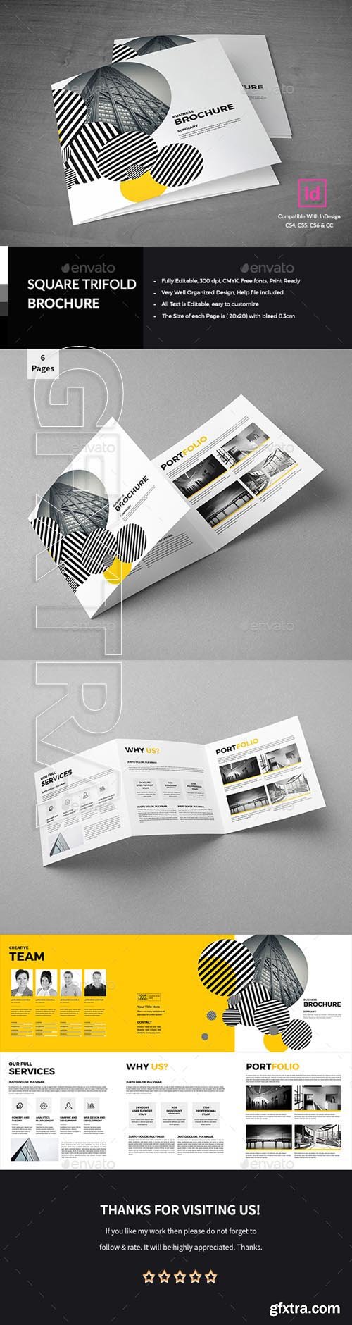 GraphicRiver - Corporate Square Trifold Brochure 20591863