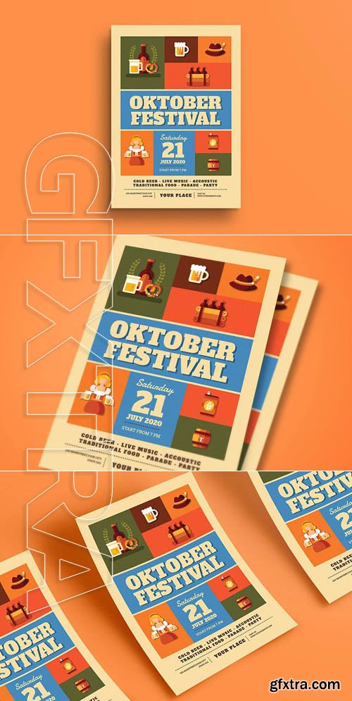 CreativeMarket - Oktober Fest Flyer 1845788