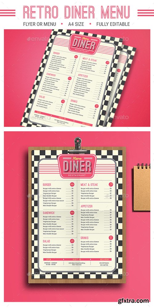 GR - Retro Diner Menu 16044609