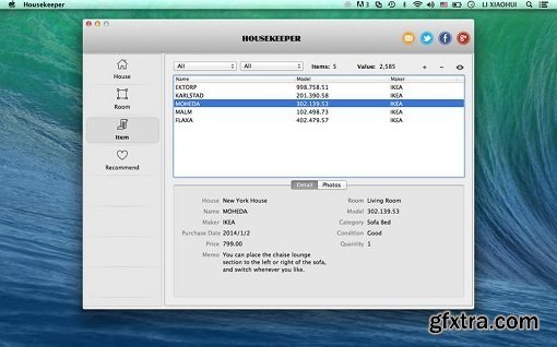 Housekeeper 1.0 (Mac OS X)