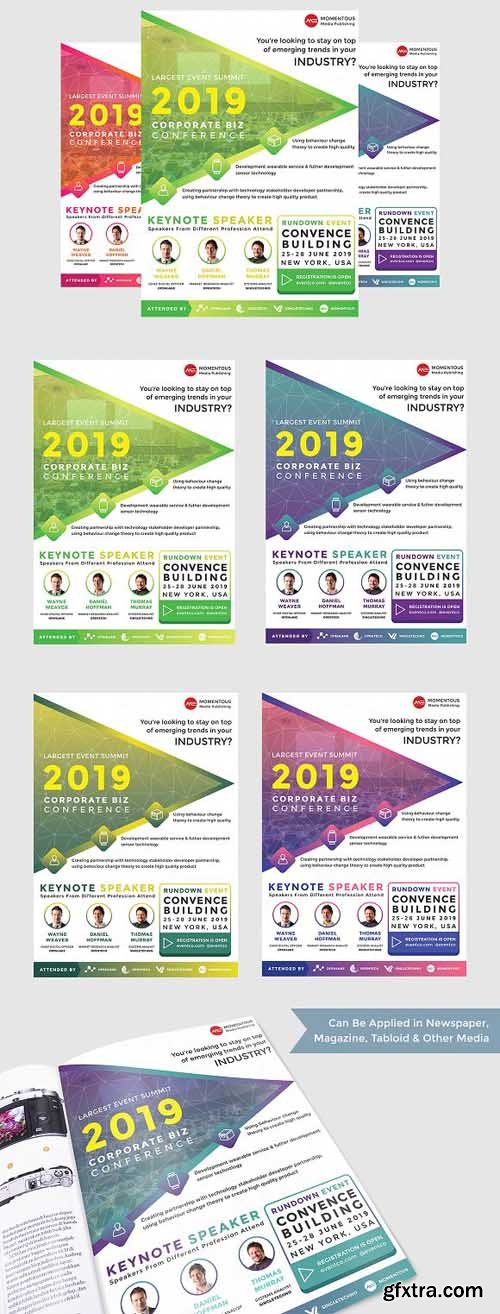 CreativeMarket - Corporate Business Event Flyer 1845916