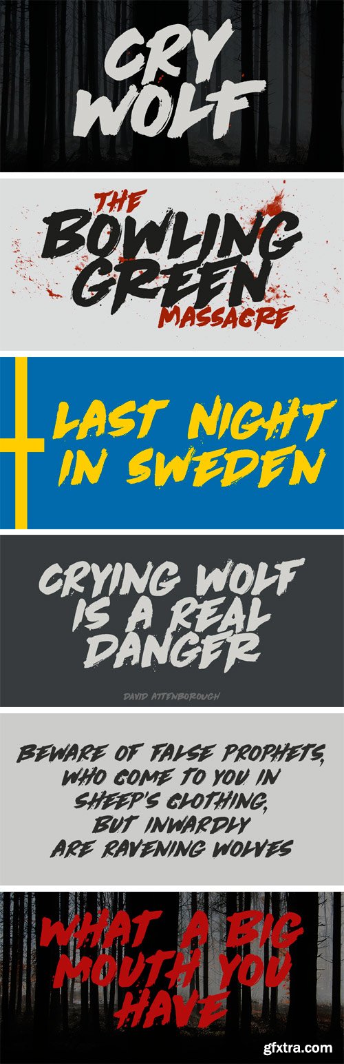 Cry Wolf Font Family