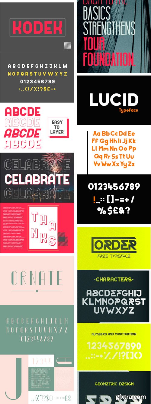 CM - Font Bundle | 16 Fonts! 1805903