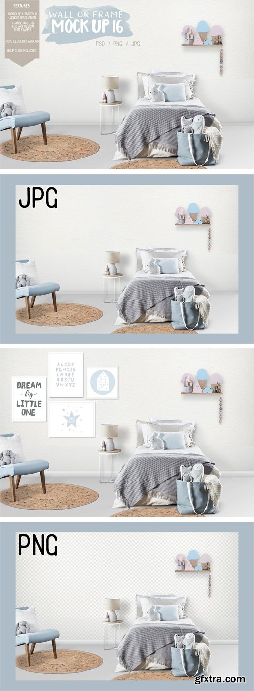 CM - Kids Room Wall/Frame Mock Up 16 1790990