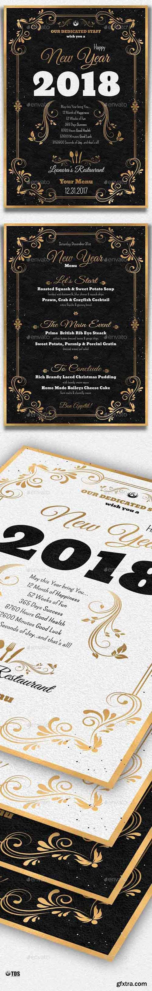 Graphicriver - New Year Menu Template V1 13813477