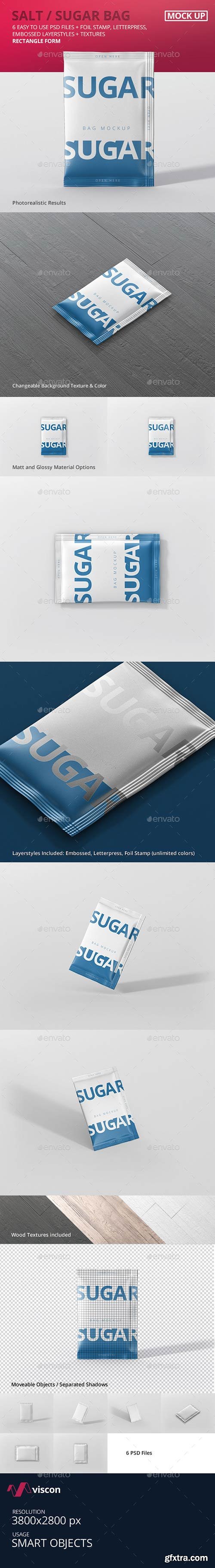 Graphicriver - Salt / Sugar Bag Mockup - Rectangle 20613084