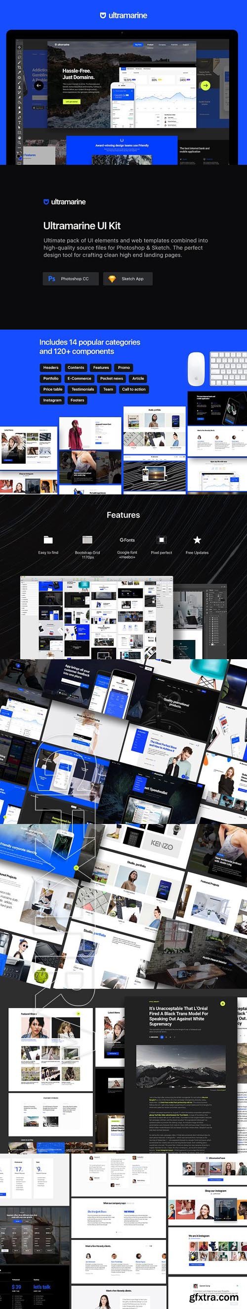 CreativeMarket - Ultramarine UI Kit 1843566