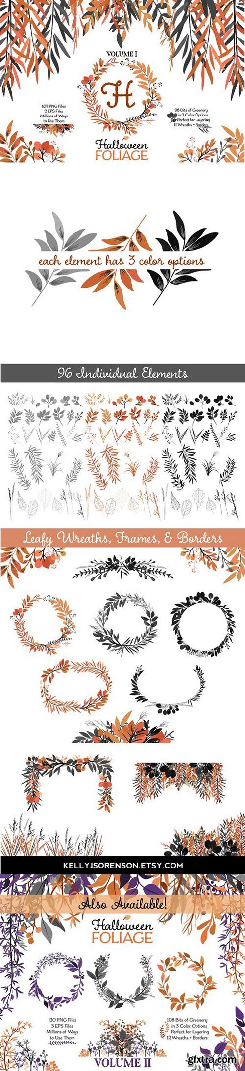 CM - Halloween Leaves and Wreaths 1756509