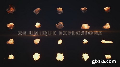 ToleratedCinematics - Blockbuster Explosions - 20 Pre-made explosions Pack