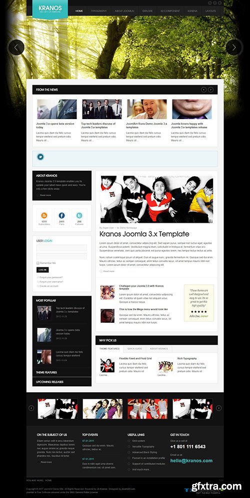 JoomlArt - JA Kranos v2.5.8 - Joomla Template