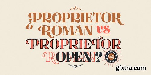 Proprietor Font Family - 7 Fonts