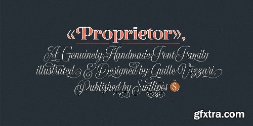 Proprietor Font Family - 7 Fonts