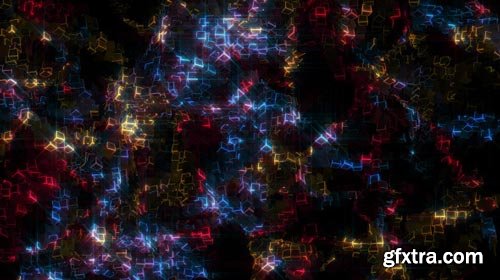 Videohive - Glowing Cubes Particles - 8336743