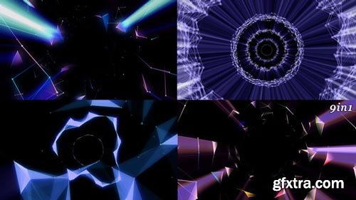 Videohive - Plexus Fly (9-Pack) - 8009561